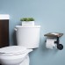 Rustic State Industrial Pipe Design Toilet Paper Holder Bathroom Shelf Sturdy Iron and Reclaimed Wood Walnut - B076JMX7NC